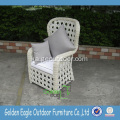 პოპულარული SGS PE Rattan Garden Wicker დასასვენებელი სკამი